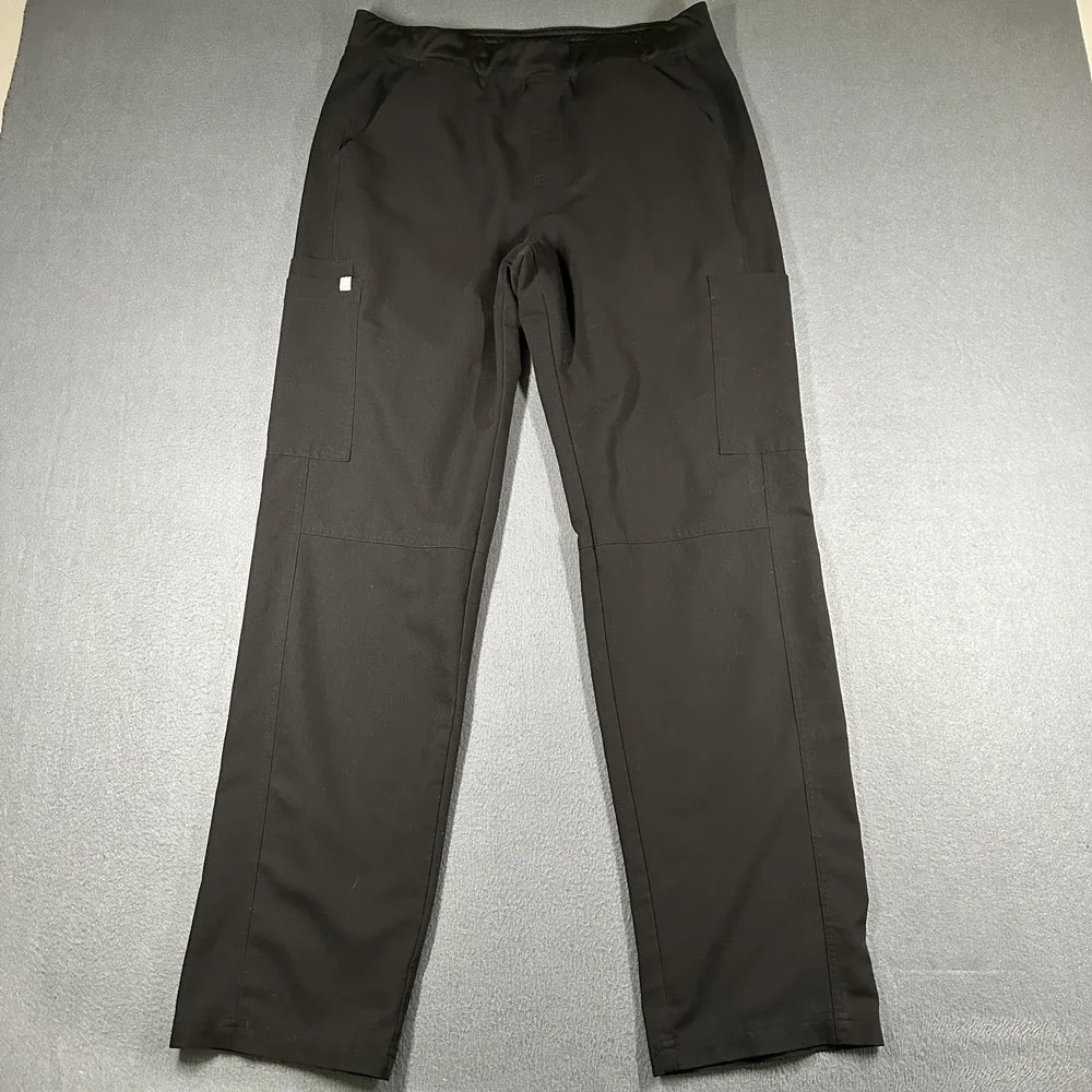 FIGS Axim Technical Collection Cargo Pants Mens Large Black Scrub 32 Inseam